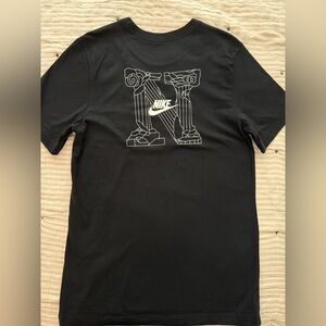 Nike Black Tee with Column Graphic